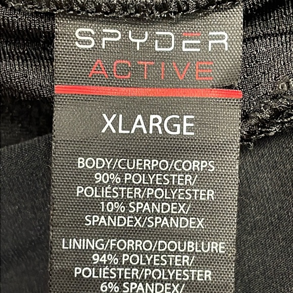 Spyder Active Shorts Style# SP534 Black Stretch XL - Picture 8 of 14